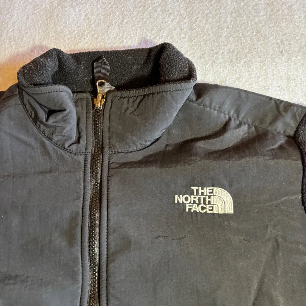 The North Face Girls XL Denali Polartec Fleece Jacket Black Full Zip AC9Q‎ 071